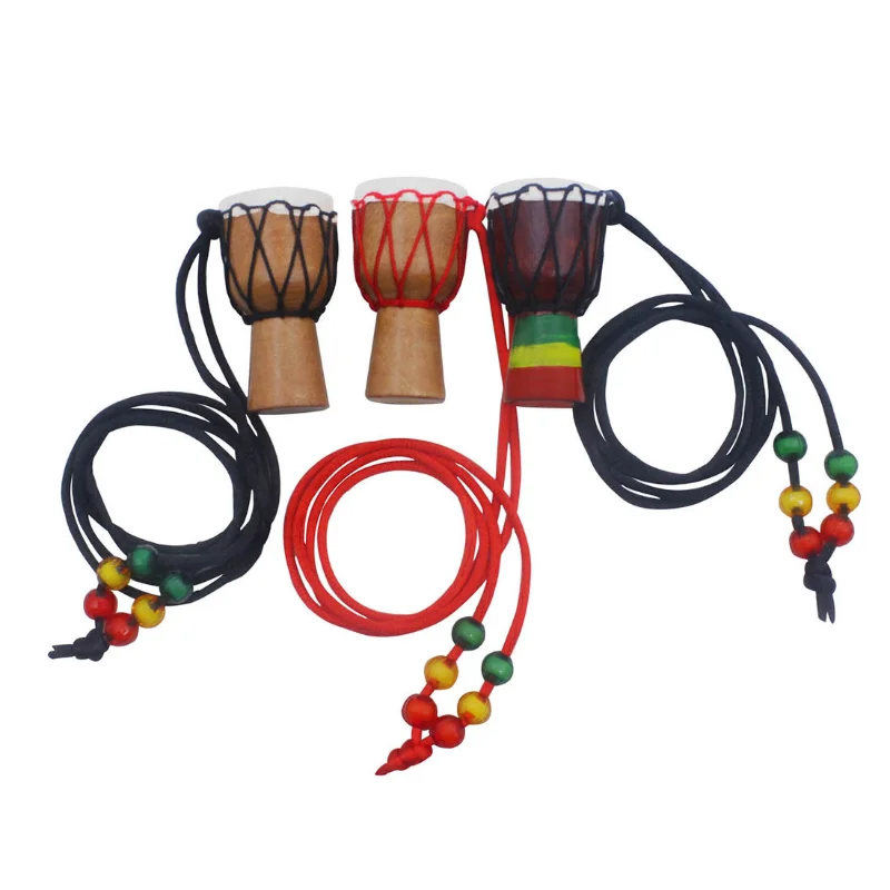Musical Instrument African - Handmade Dejembe African Drum Necklace Percussion
