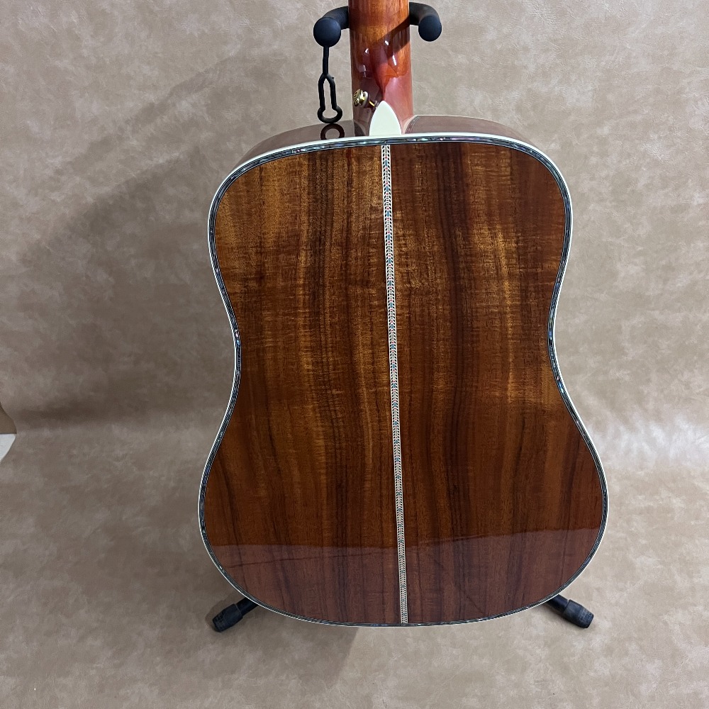 Tiger‑Streaked Walnut Brown 41 - Acoustic Guitar Dreadnought ulasan dan harga