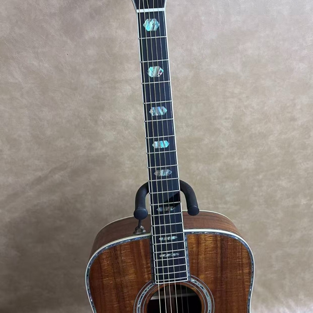 Tiger‑Streaked Walnut Brown 41 - Acoustic Guitar Dreadnought ulasan dan harga