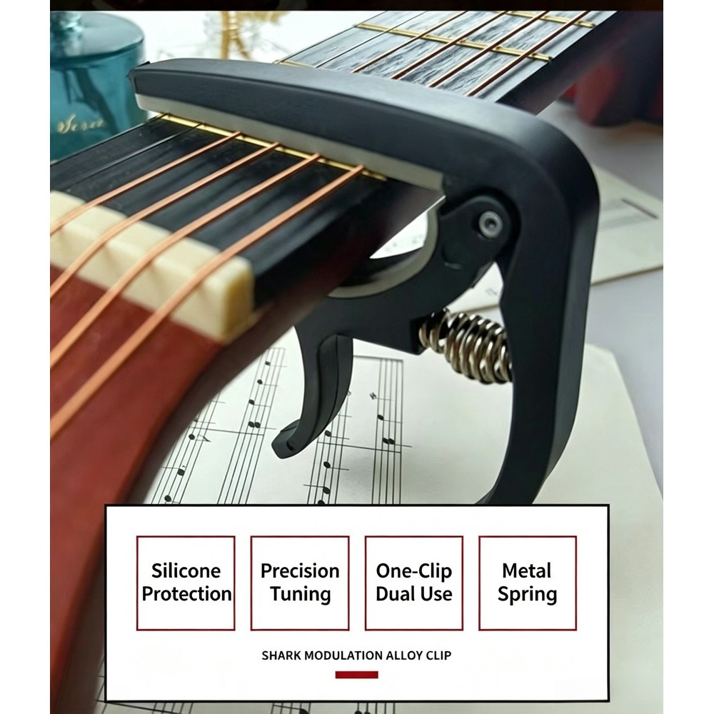 2 in 1 Guitar Capo with Bridge - Acoustic Guitar Dreadnought ulasan dan harga