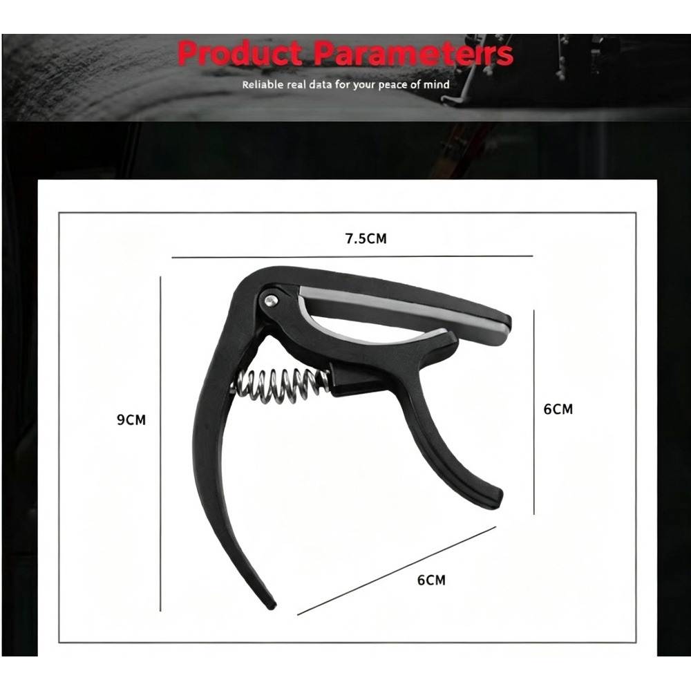 2 in 1 Guitar Capo with Bridge - Acoustic Guitar Dreadnought ulasan dan harga