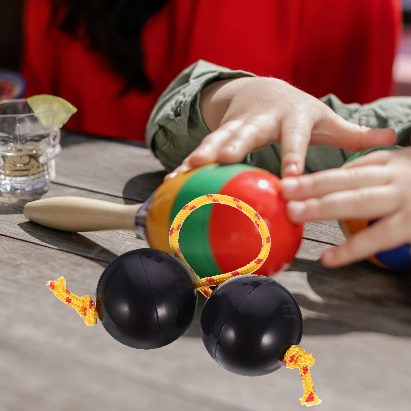 2Pairs African Shaking Ball In - Musical Instrument African ulasan dan harga