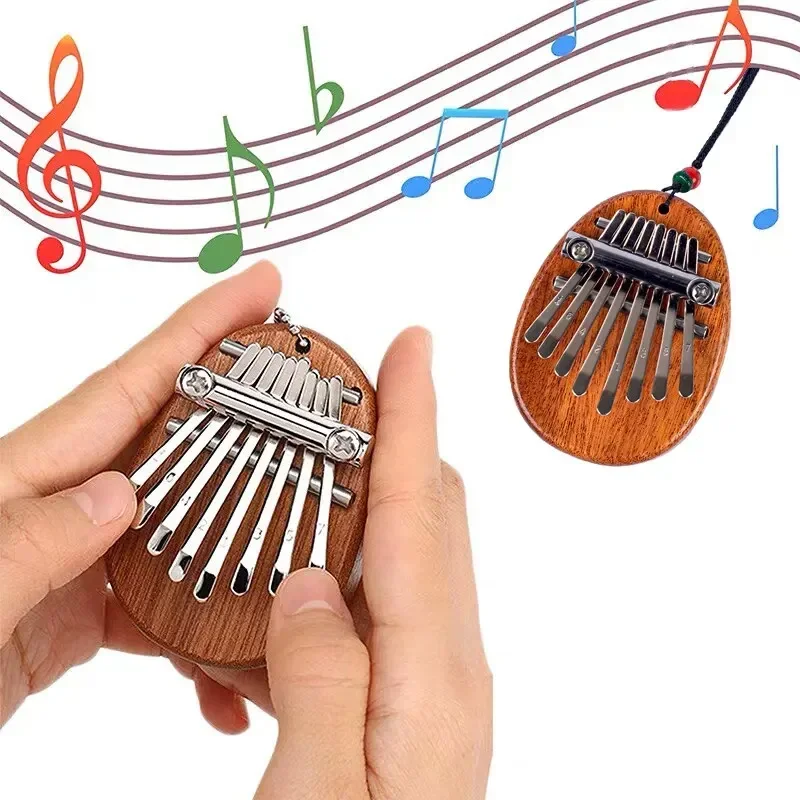 1Pcs Wood Mini Thumb Piano Mus - Musical Instrument African ulasan dan harga