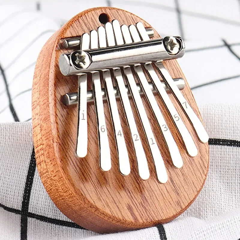 1Pcs Wood Mini Thumb Piano Mus - Musical Instrument African ulasan dan harga