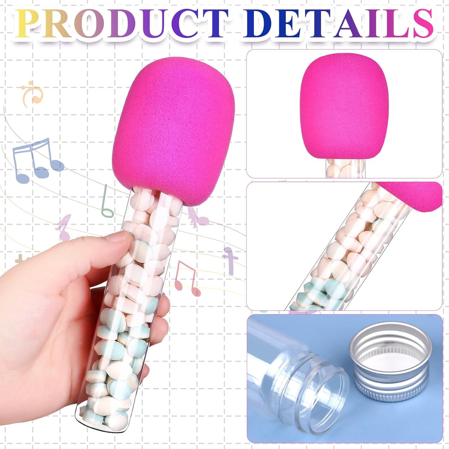 4/24pcsMicrophone Candy Tube P - Musical Instrument Tuba ulasan dan harga
