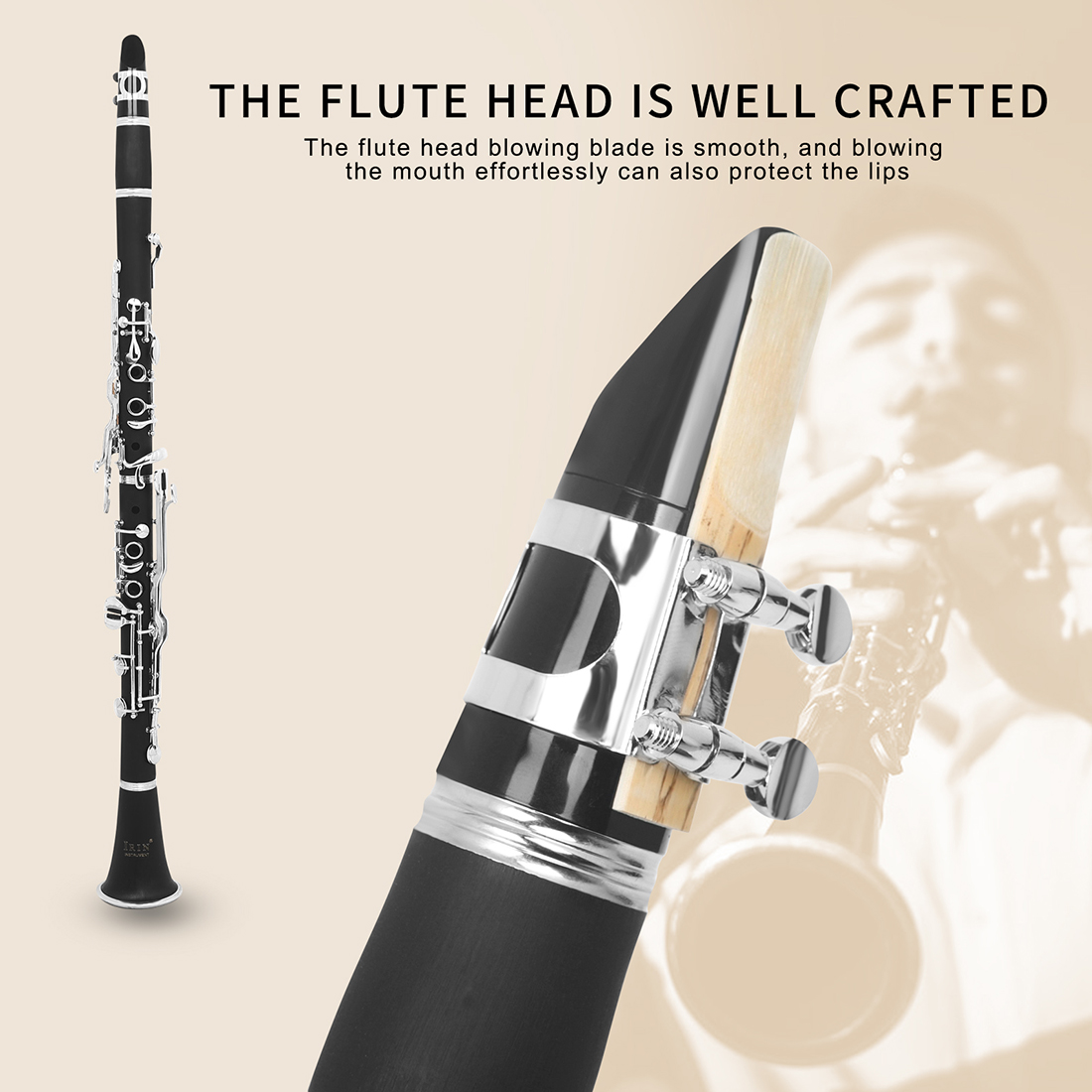 IRIN Clarinet Key of G 17 keys - Musical Instrument German ulasan dan harga